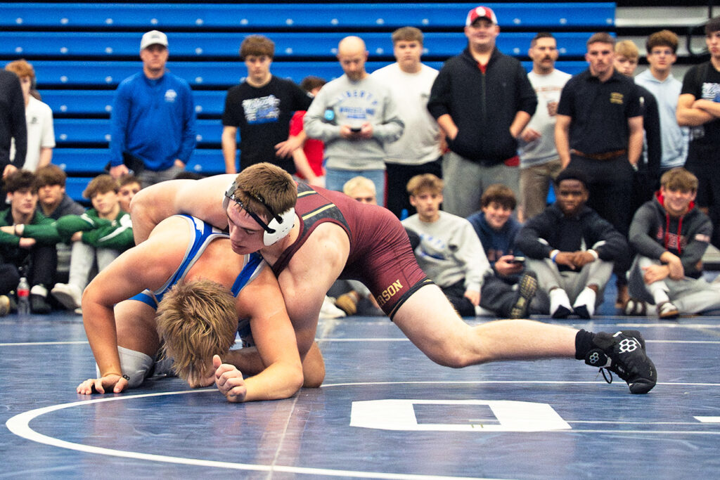 Watterson's Michael Boyle in control on mat