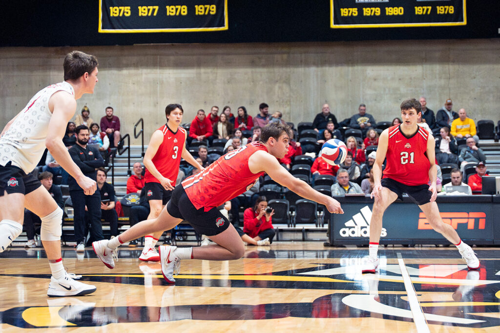 OSU's Jack O'Riordan digs