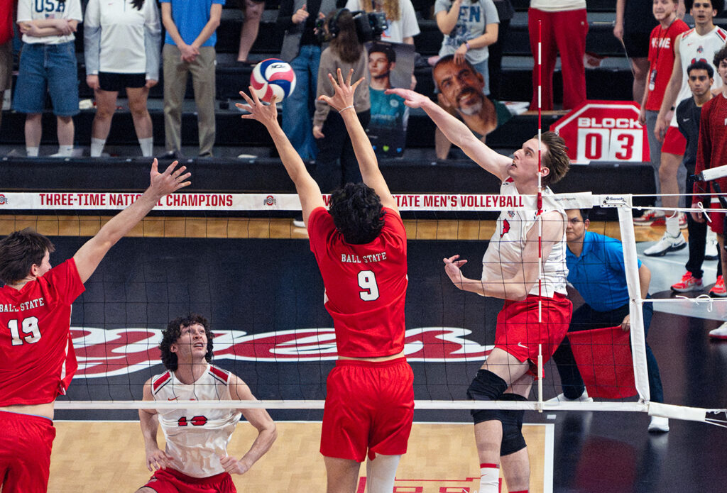 OSU's Stanislaw Chacinski with kill