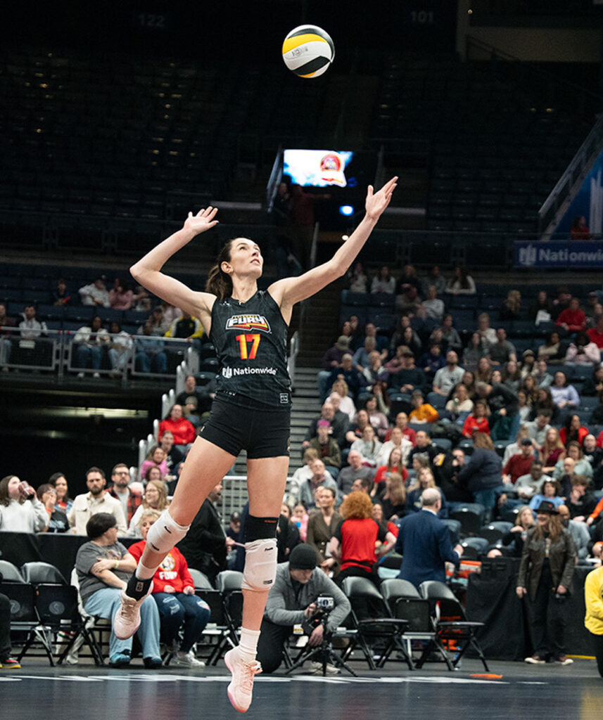 Fury's Megan Lush serves side graphic