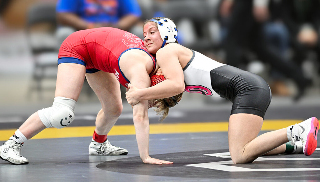 Orange's Mackenzie Carder attacks