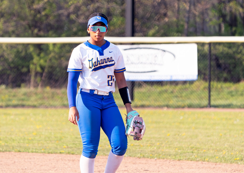 Gahanna's Amira Evans in the field