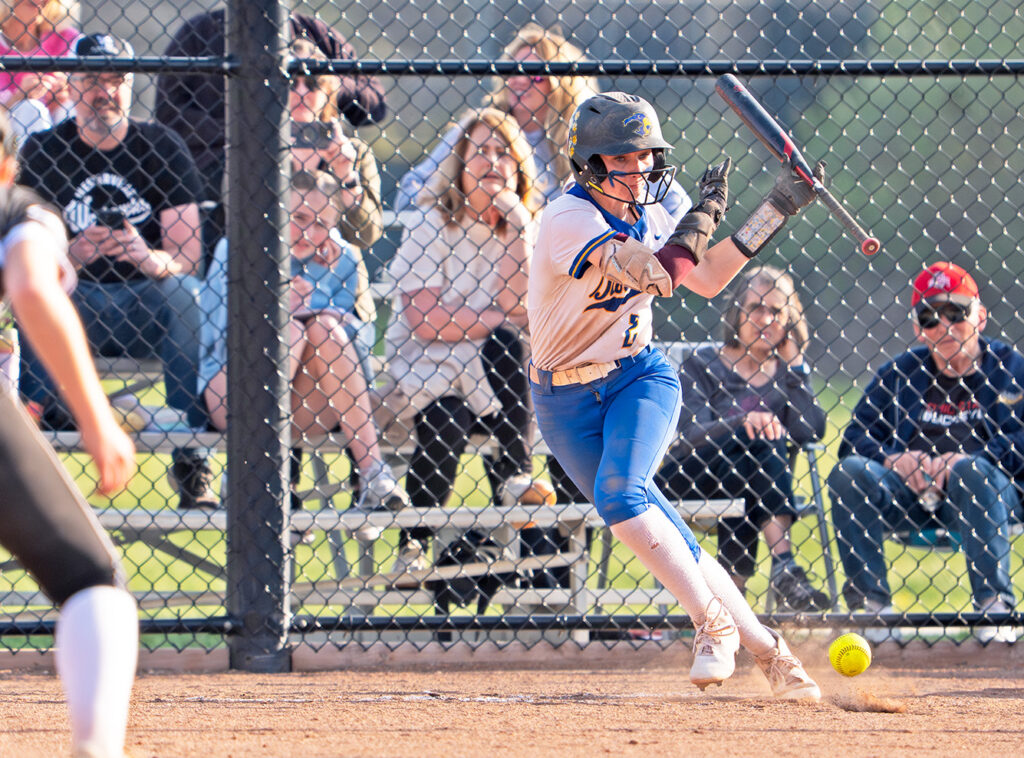 Gahanna's Kira Bailey bunts