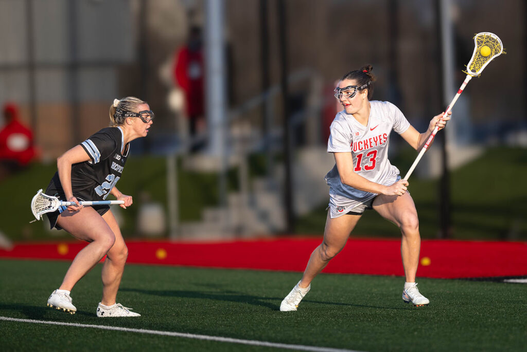 OSU's Kate Tyack looks to pass