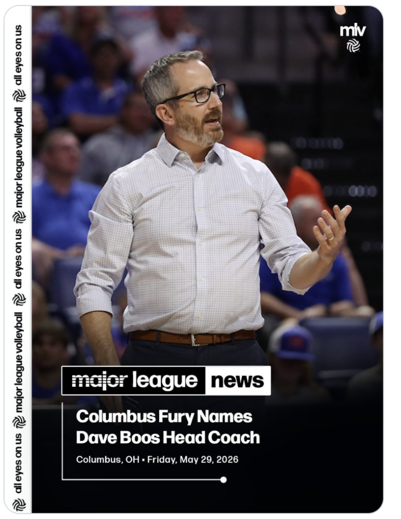 Dave Boos named head coach for Fury