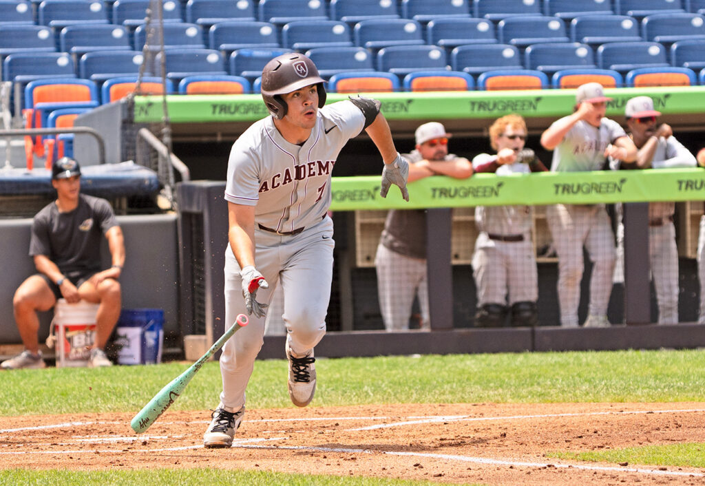 Academy's Cooper Leibas hits