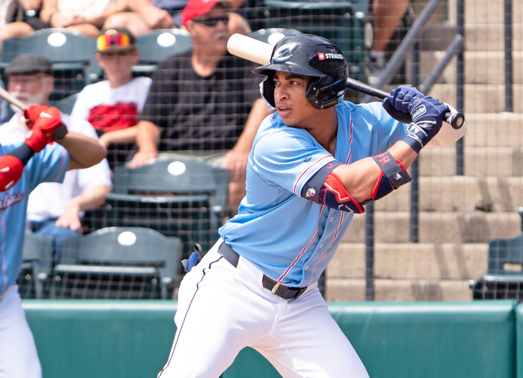 Juan Brito at the plate