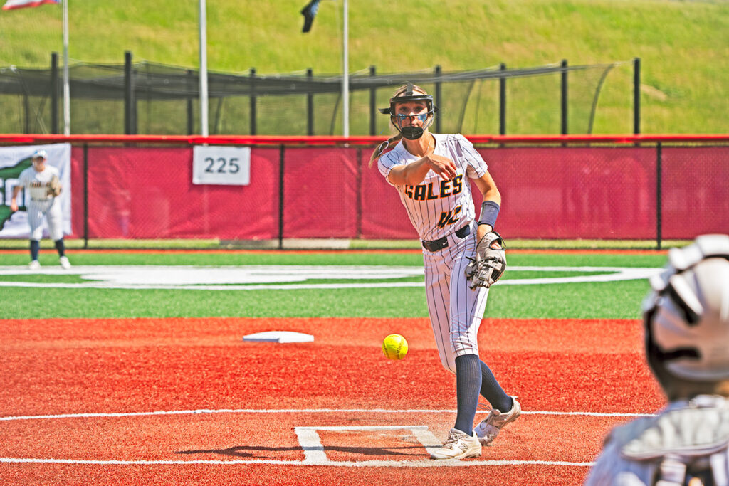 Lancaster's Kileigh Rohr pitches