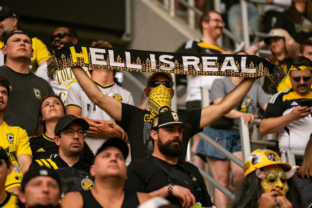 Fan with Hell is Real scarf