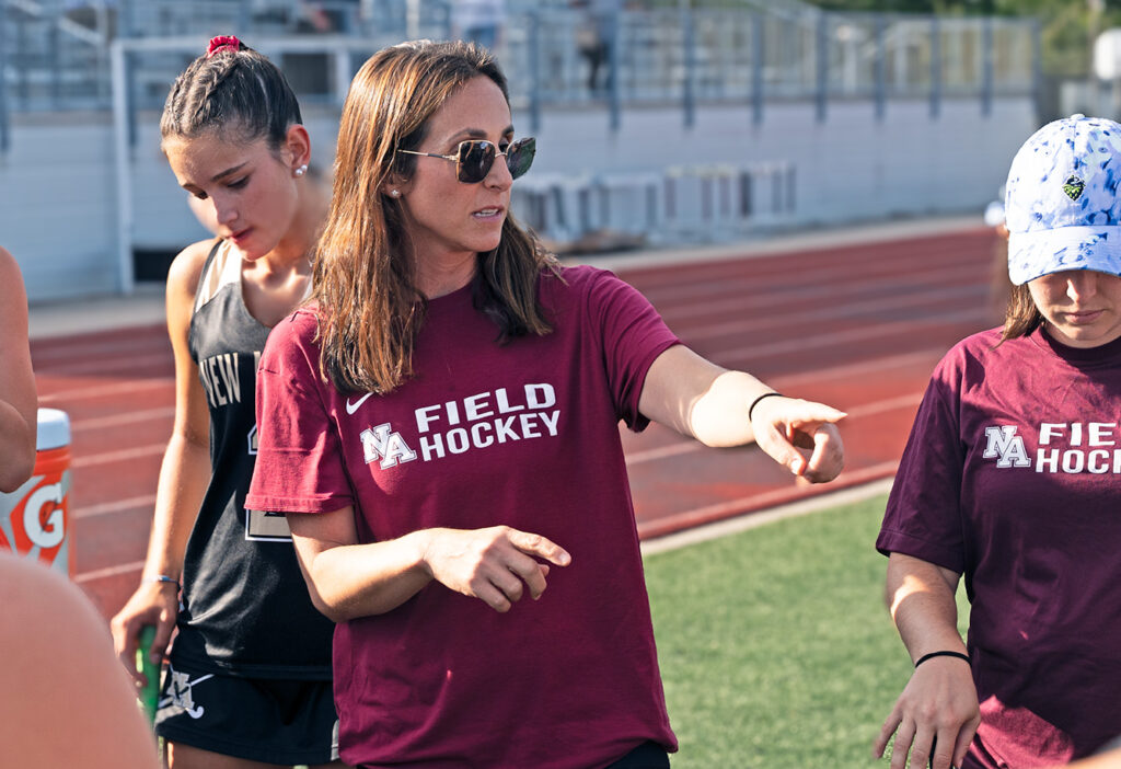 New Albany field hockey head coach Marissa Weldon