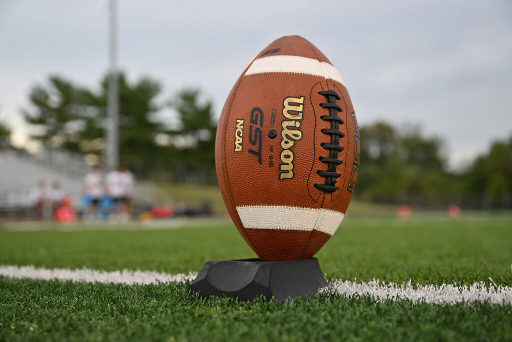 Football on tee
