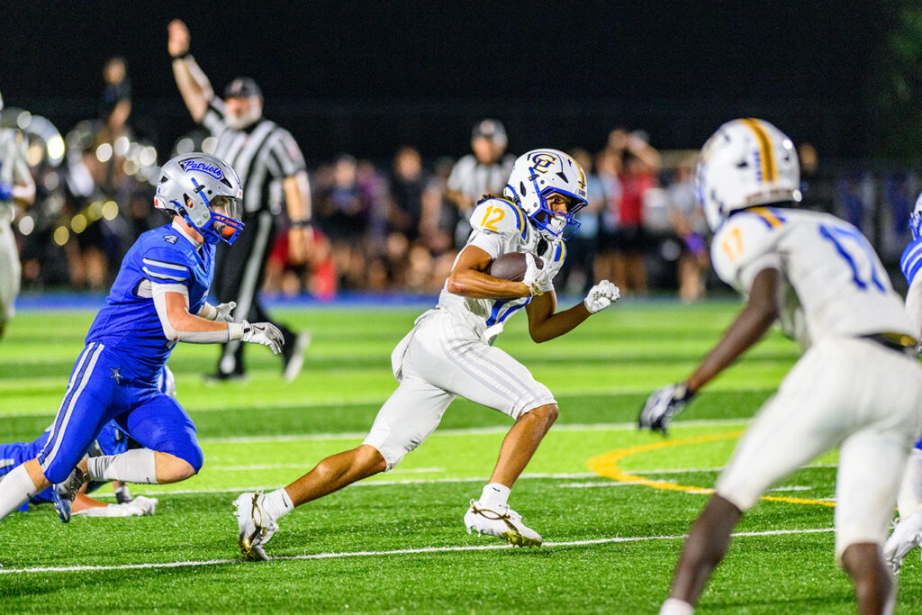 Gahanna's Marki Wallace runs after catch