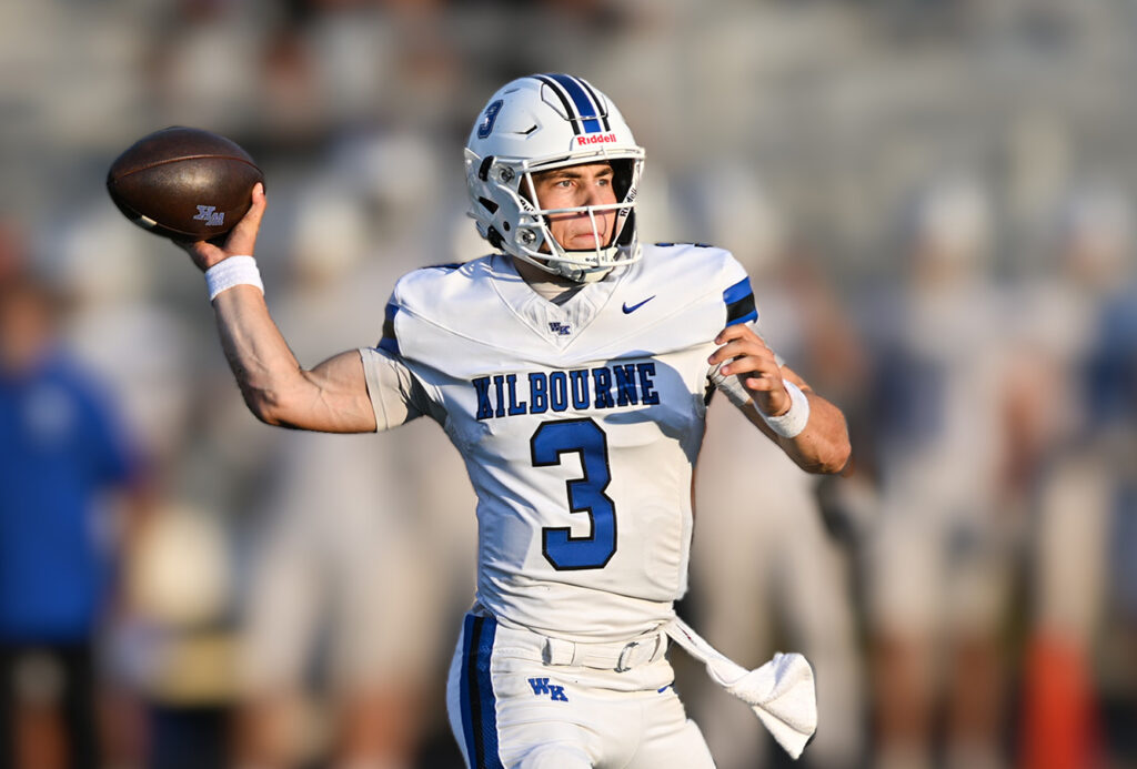 Worthington Kilbourne's Jackson Szabo throws
