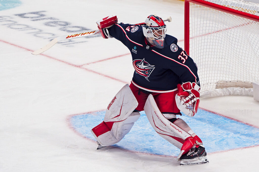 Cam Talbot in goal