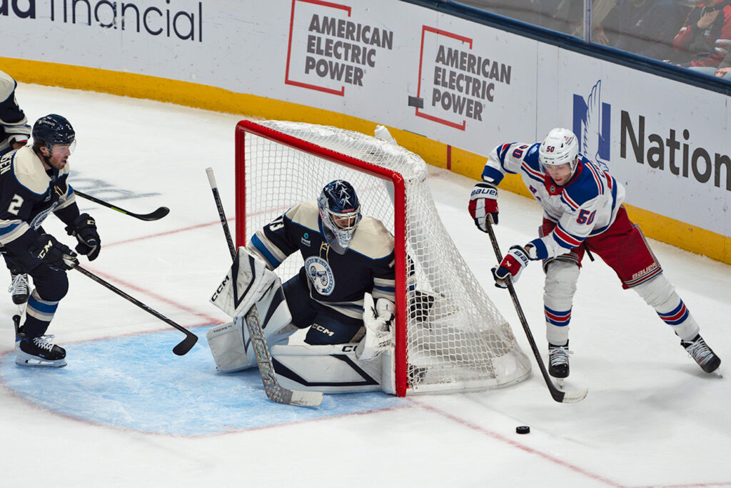 CBJ's Jet Greaves protects net