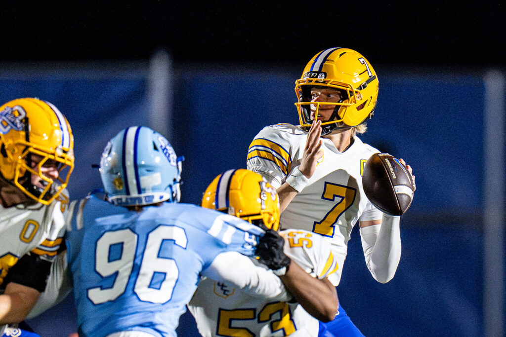 Olentangy's Tommy Hartings prepares to throw